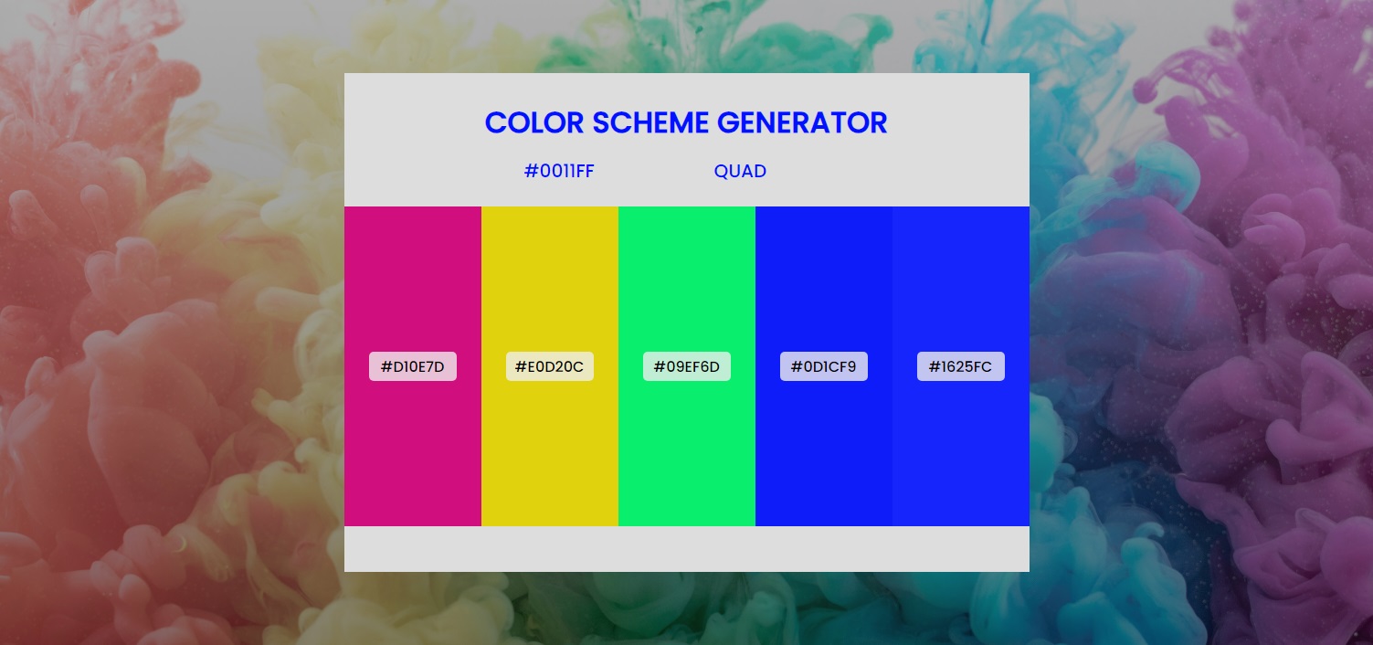 Color Scheme Generator project image